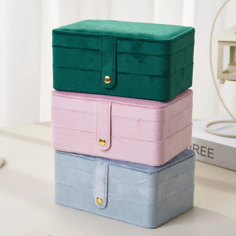 Velvet Travel Jewelry Box