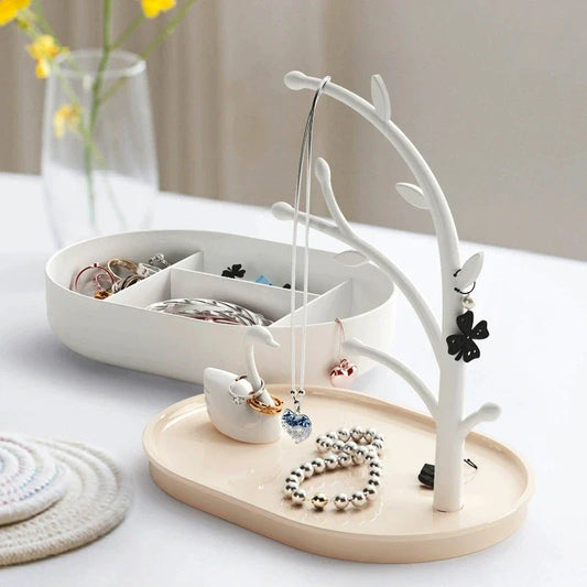Jewelry Tree with Swan