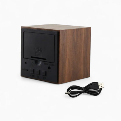 Sveglia Cubo in Legno