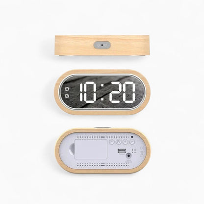 Sveglia in legno a LED