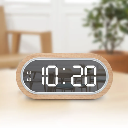 Sveglia in legno a LED
