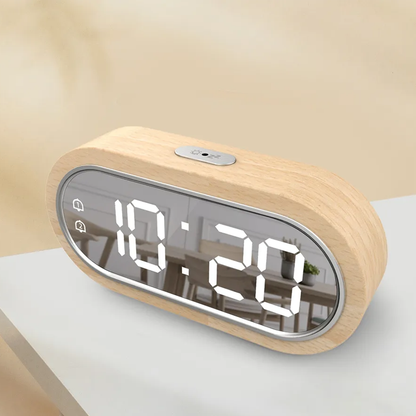 Sveglia in legno a LED