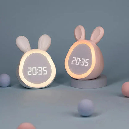 Sveglia per Bambini a Coniglio con Luce