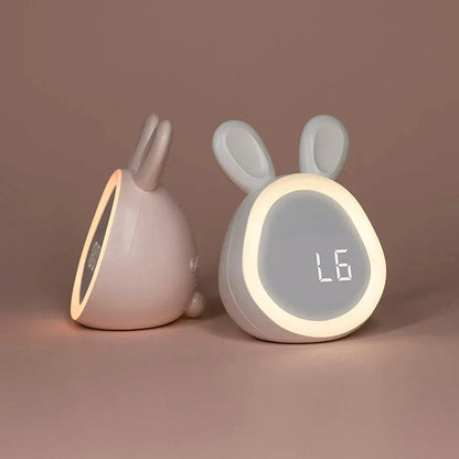 Sveglia per Bambini a Coniglio con Luce