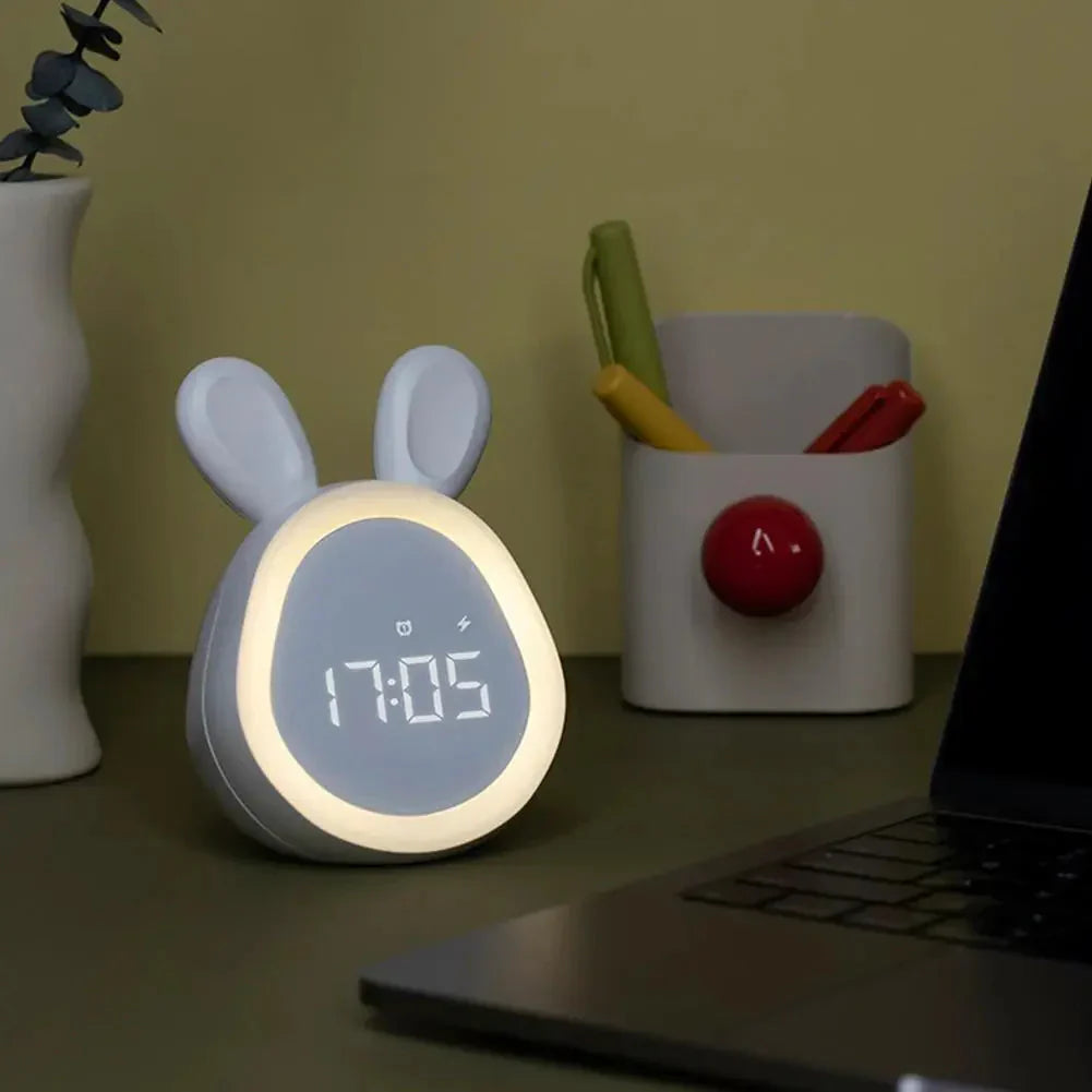 Sveglia per Bambini a Coniglio con Luce