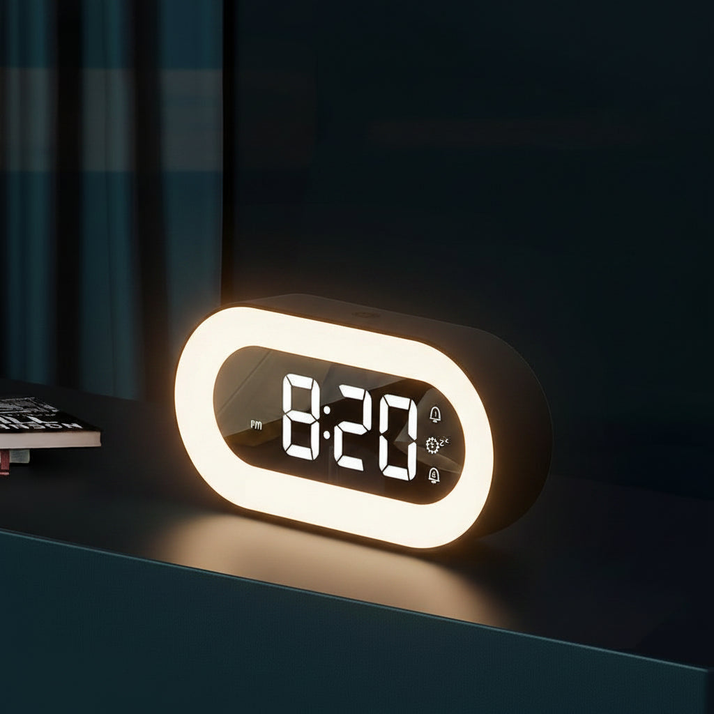 Sveglia Digitale di Design Con Illuminazione a Led