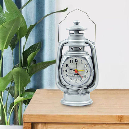 Sveglia vintage in metallo a olio